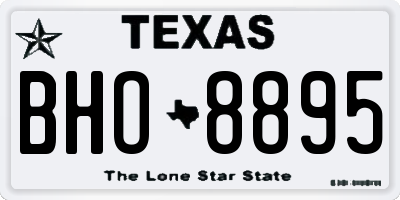 TX license plate BHO8895