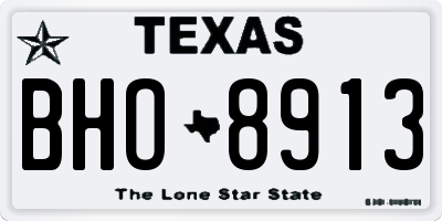 TX license plate BHO8913
