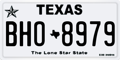 TX license plate BHO8979