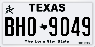 TX license plate BHO9049