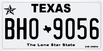 TX license plate BHO9056