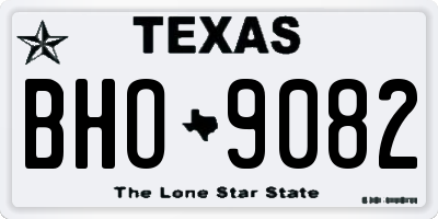 TX license plate BHO9082