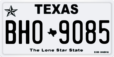 TX license plate BHO9085