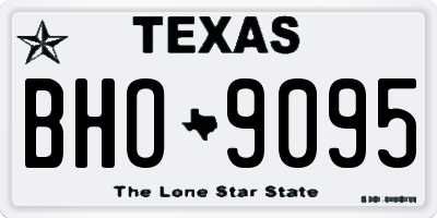 TX license plate BHO9095
