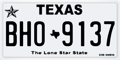 TX license plate BHO9137
