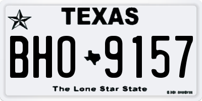 TX license plate BHO9157