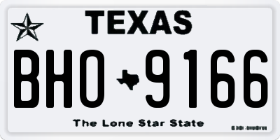 TX license plate BHO9166