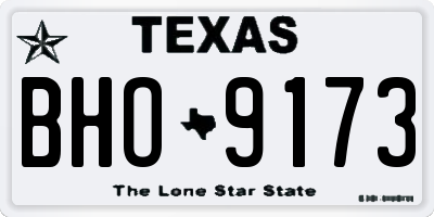 TX license plate BHO9173