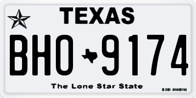 TX license plate BHO9174