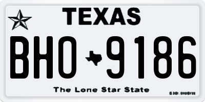 TX license plate BHO9186