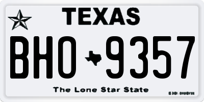 TX license plate BHO9357