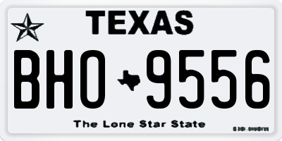 TX license plate BHO9556