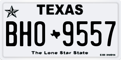 TX license plate BHO9557