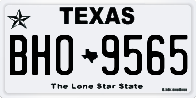 TX license plate BHO9565