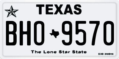 TX license plate BHO9570