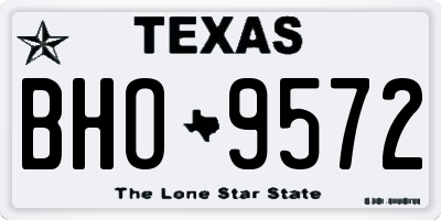 TX license plate BHO9572