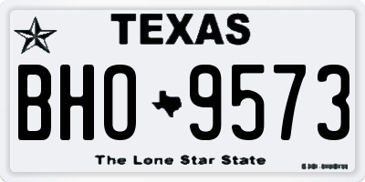 TX license plate BHO9573