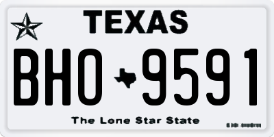 TX license plate BHO9591