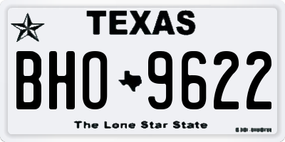 TX license plate BHO9622