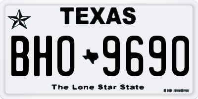 TX license plate BHO9690
