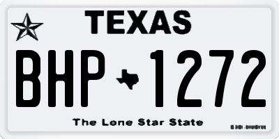 TX license plate BHP1272