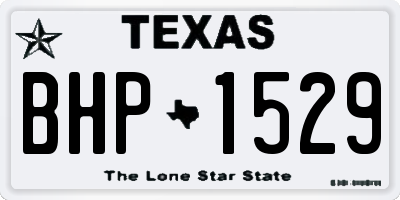 TX license plate BHP1529