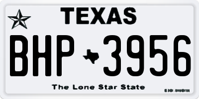 TX license plate BHP3956