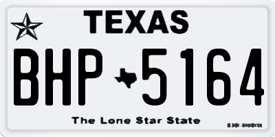 TX license plate BHP5164