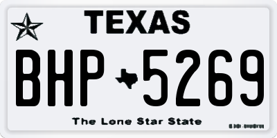 TX license plate BHP5269
