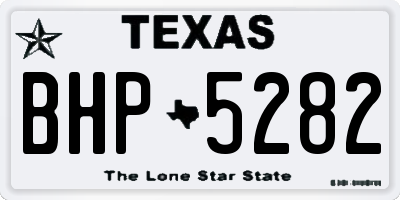 TX license plate BHP5282