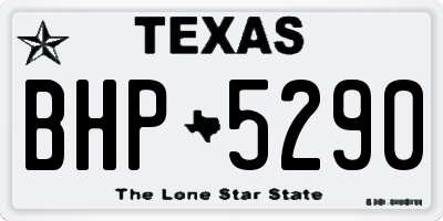 TX license plate BHP5290