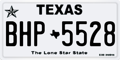 TX license plate BHP5528
