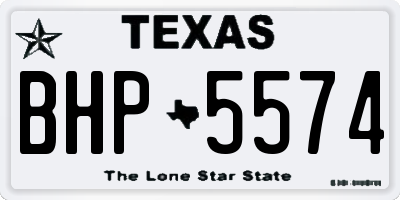 TX license plate BHP5574