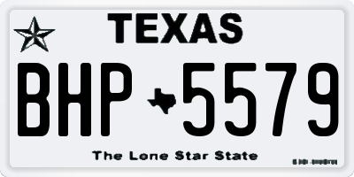 TX license plate BHP5579