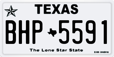 TX license plate BHP5591