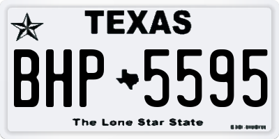 TX license plate BHP5595