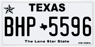 TX license plate BHP5596