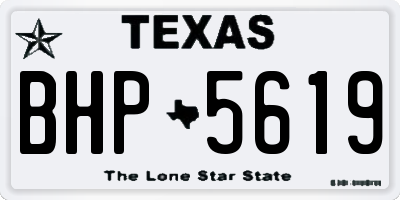 TX license plate BHP5619