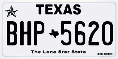 TX license plate BHP5620