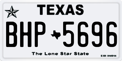 TX license plate BHP5696