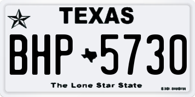 TX license plate BHP5730