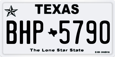 TX license plate BHP5790