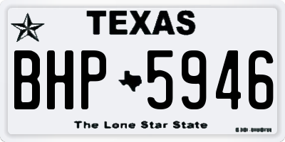 TX license plate BHP5946