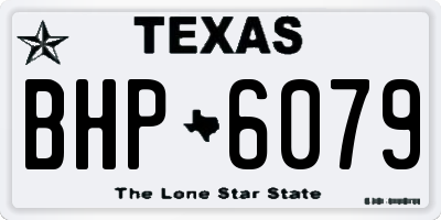 TX license plate BHP6079