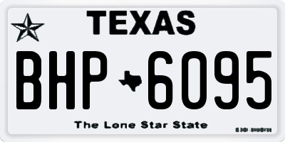 TX license plate BHP6095