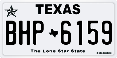 TX license plate BHP6159