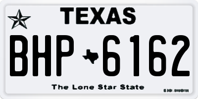 TX license plate BHP6162
