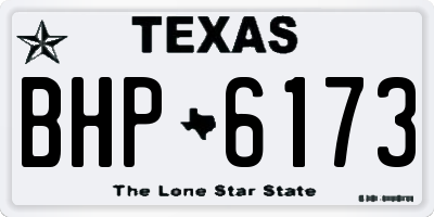 TX license plate BHP6173