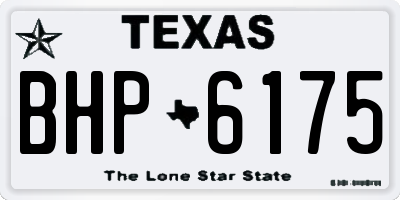 TX license plate BHP6175