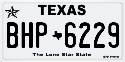 TX license plate BHP6229